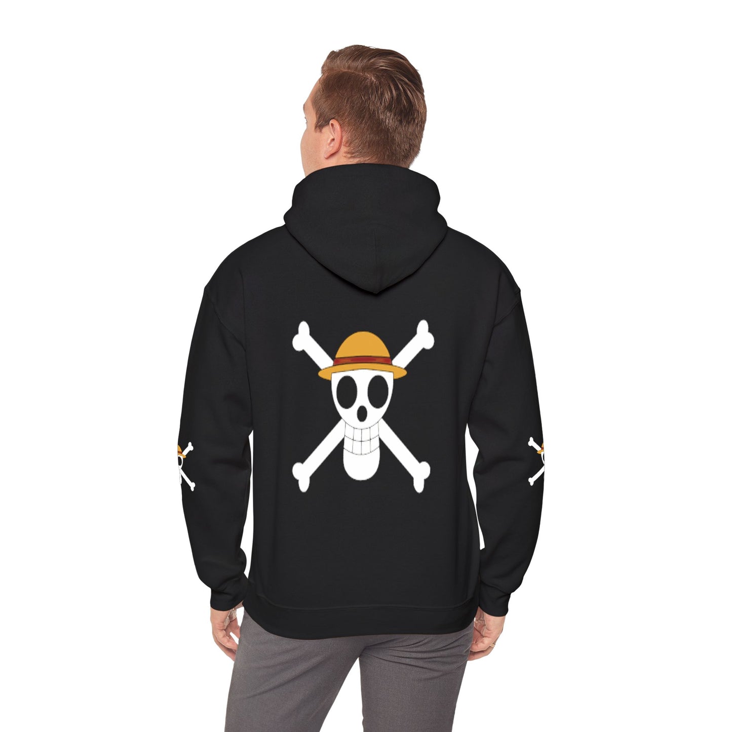 Straw Hat Pirates' Jolly Roger Embroidered Hoodie Design,  Protest streetwear