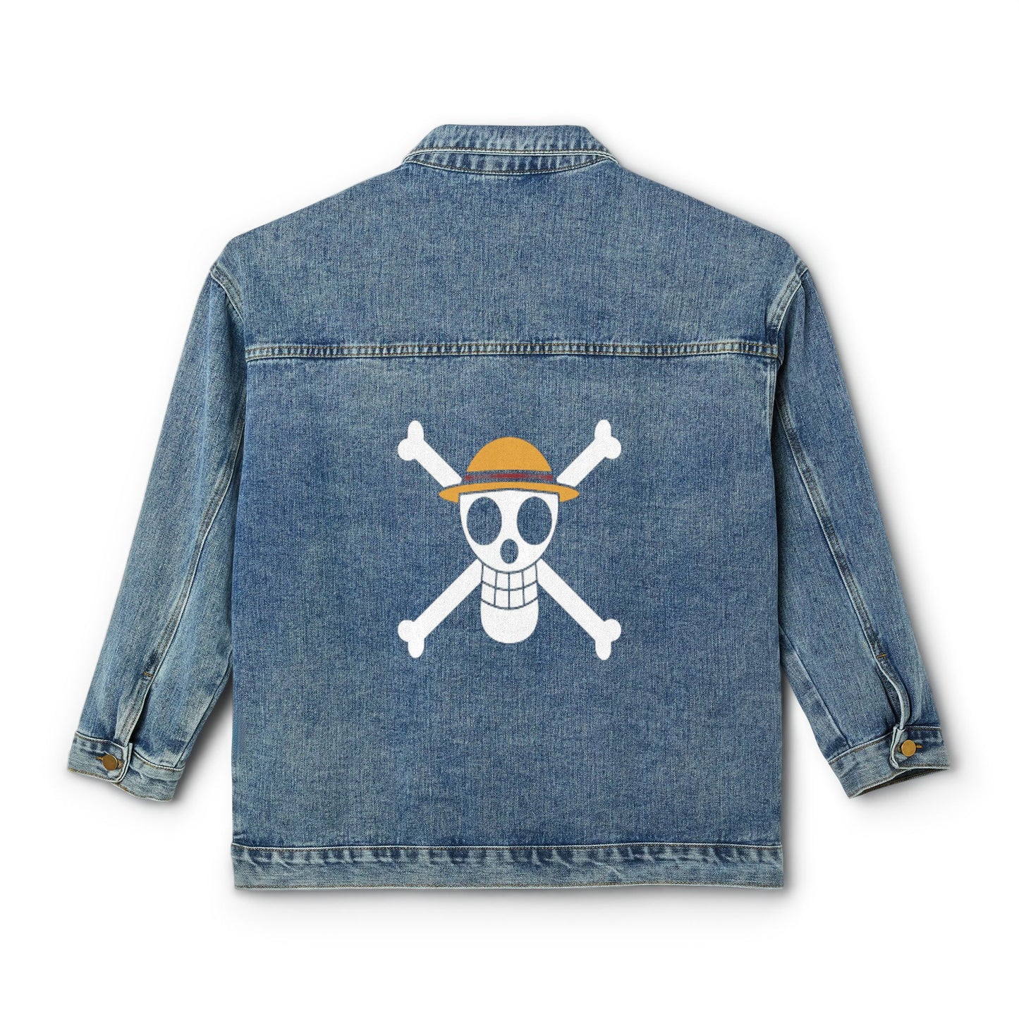 Straw Hat Pirates Jolly Roger Women's Denim Jacket