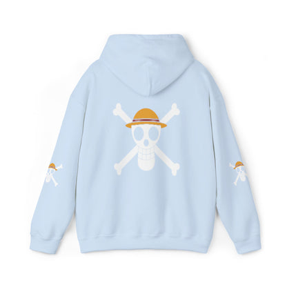 Straw Hat Pirates' Jolly Roger Embroidered Hoodie Design,  Protest streetwear