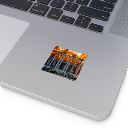 Nottoway Plantation Square Stickers, Design for outdoor or indoor Home Decor, Juneteenth Gifts