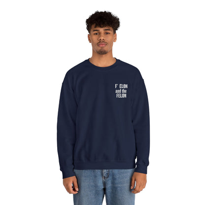 F elon and the Felon Unisex Heavy Blend™ Crewneck Sweatshirt - Comfy Streetwear for Casual Days