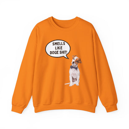Funny Dog Lover Sweatshirt - 'Smells Like Doge Sh*t!' Crewneck