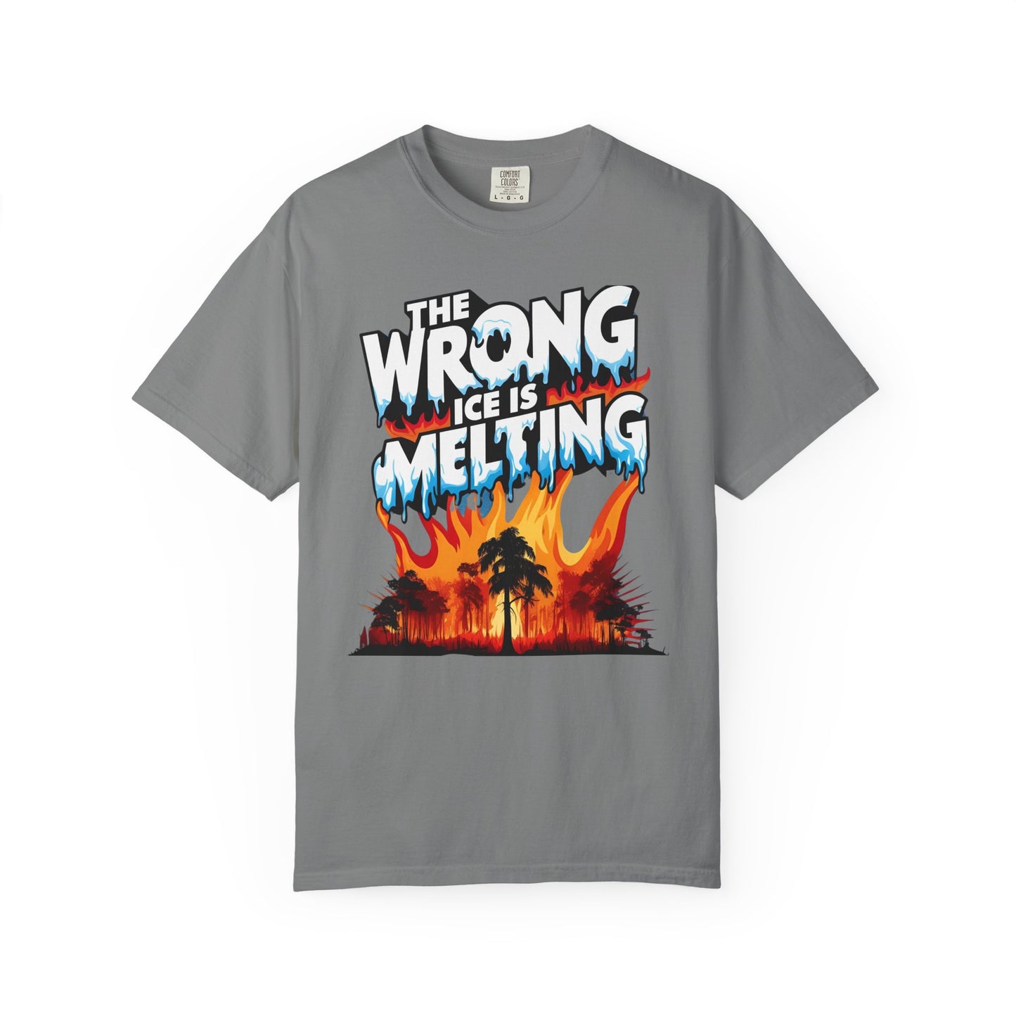 The Wrong Ice Is Melting Eco-Conscious Unisex T-Shirt - Climate Change Awareness Tee, Sustainable Fashion, Environmentalist Gift, Earth Day Apparel, Activism Top