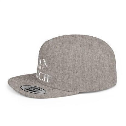 Tax The Rich Embroidered Snapback Cap