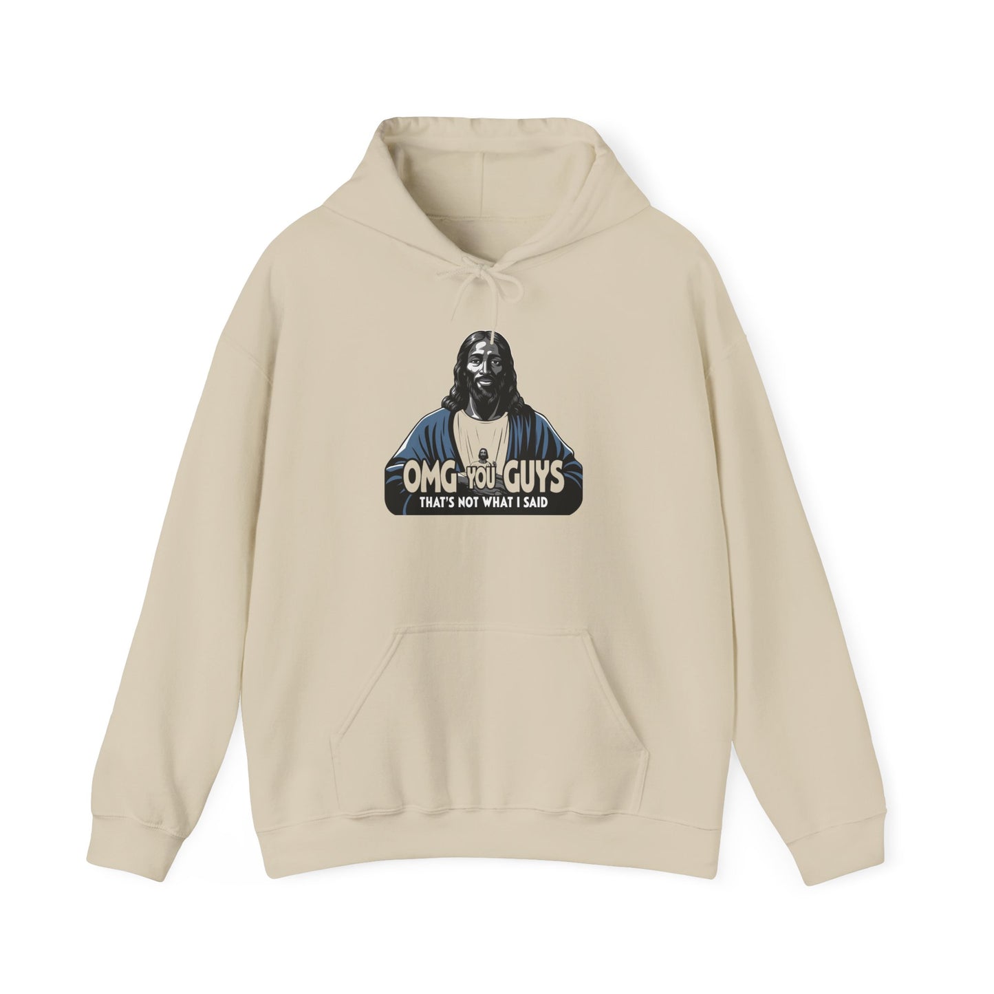 Unisex Heavy Blend™ Hooded Sweatshirt - "Thats Not What I Said Jesus" Humor