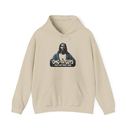 Unisex Heavy Blend™ Hooded Sweatshirt - "Thats Not What I Said Jesus" Humor