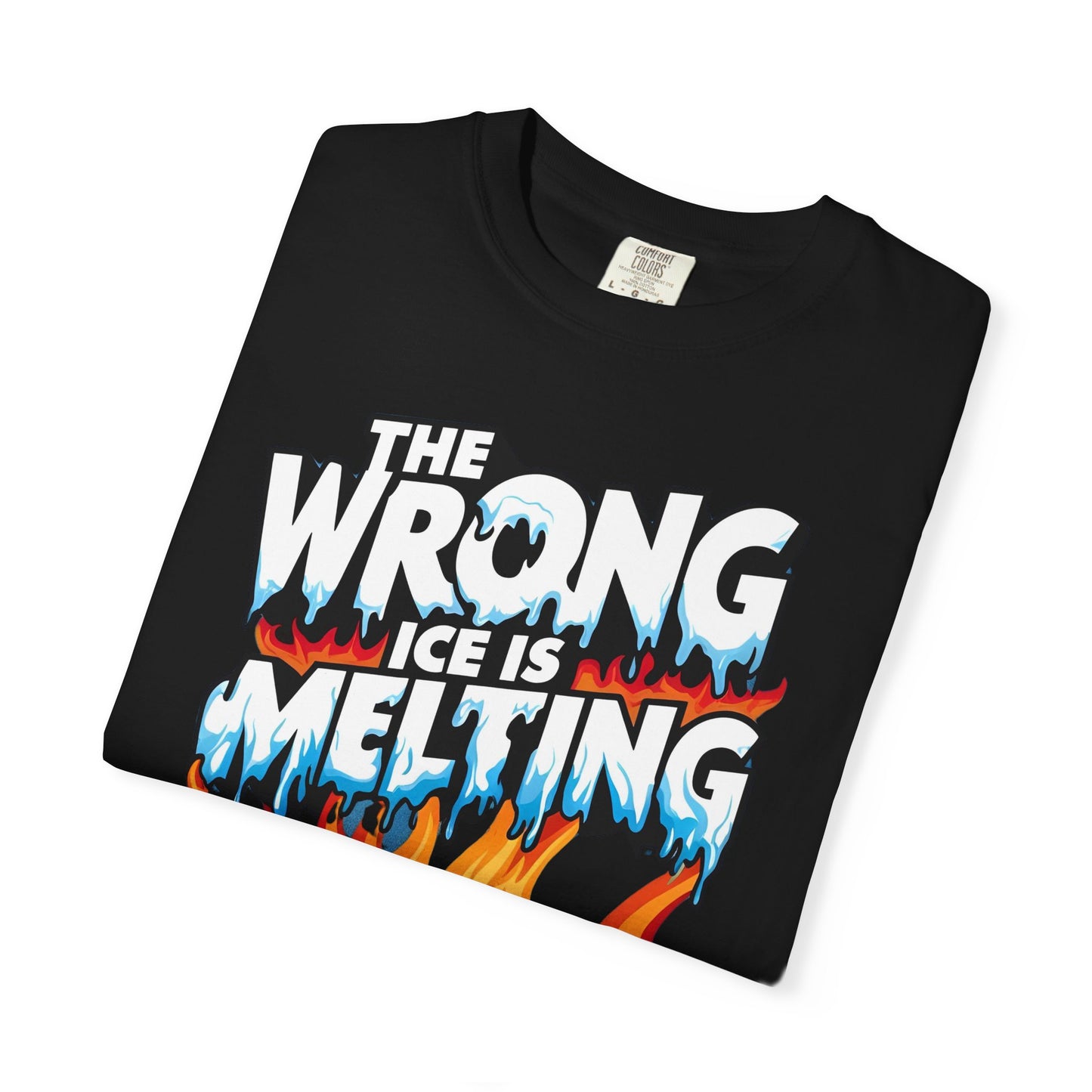 The Wrong Ice Is Melting Eco-Conscious Unisex T-Shirt - Climate Change Awareness Tee, Sustainable Fashion, Environmentalist Gift, Earth Day Apparel, Activism Top
