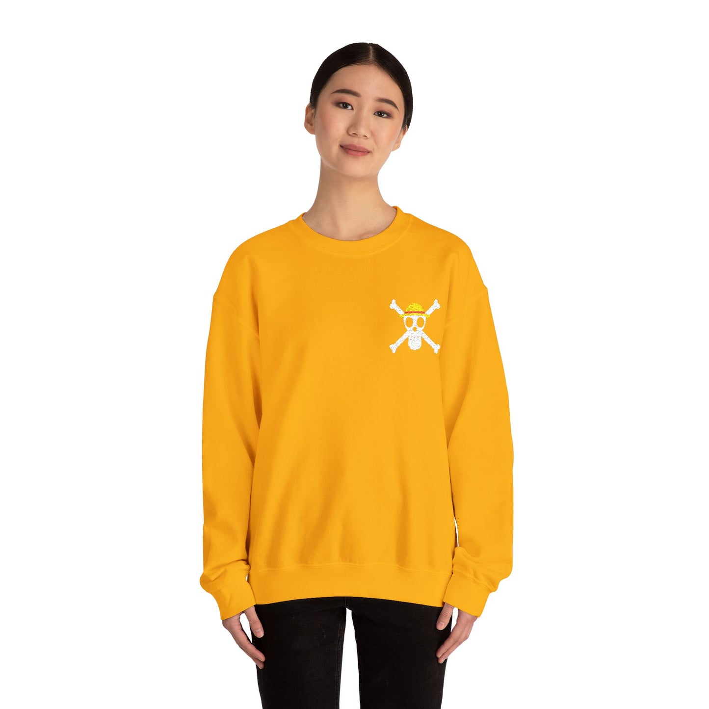Straw Hat Pirates' Jolly Roger Embroidered Unisex Crewneck Sweatshirt
