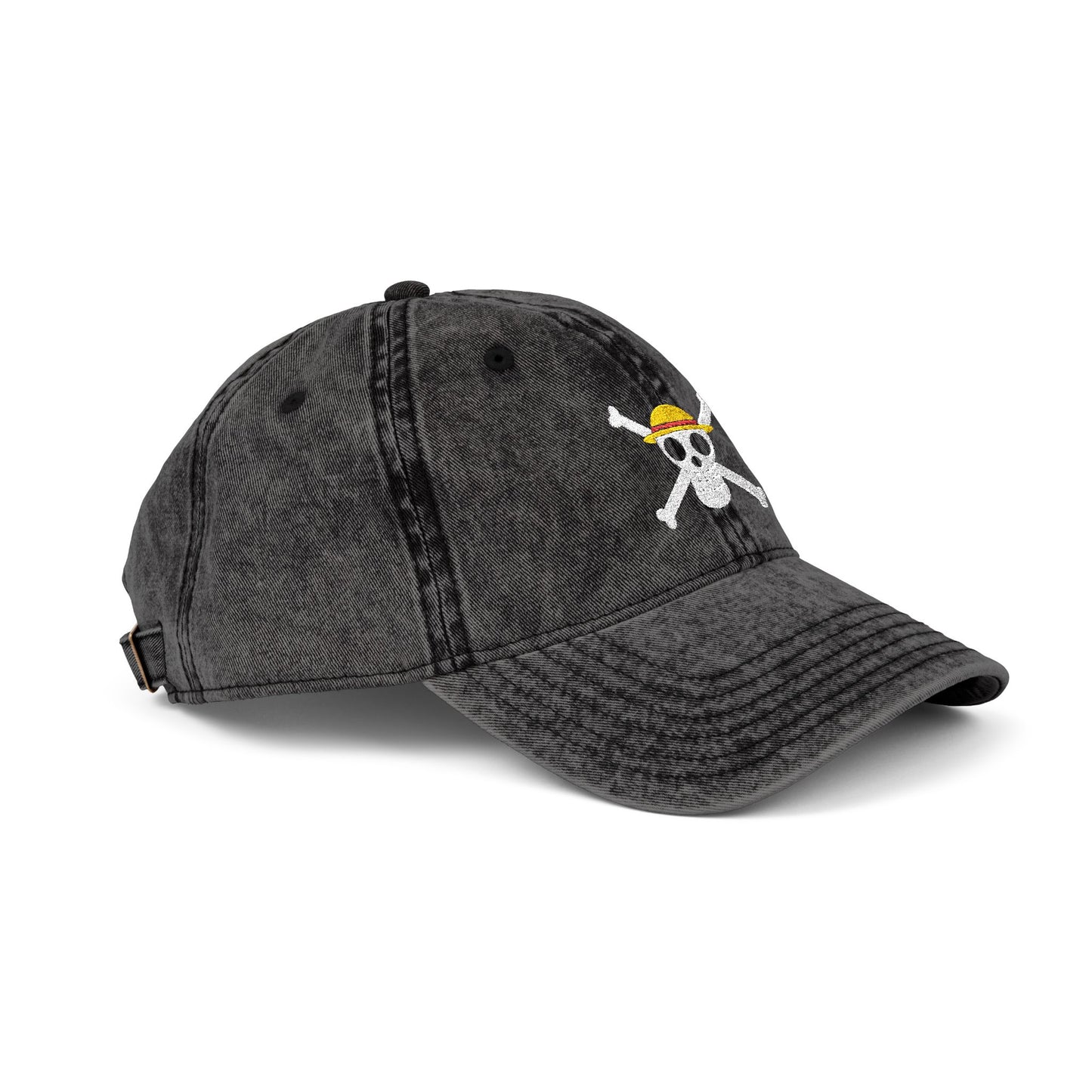 Straw Hat Pirates' Jolly Roger Embroidered Embroidered Vintage Cap,