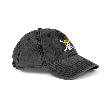 Straw Hat Pirates' Jolly Roger Embroidered Embroidered Vintage Cap,