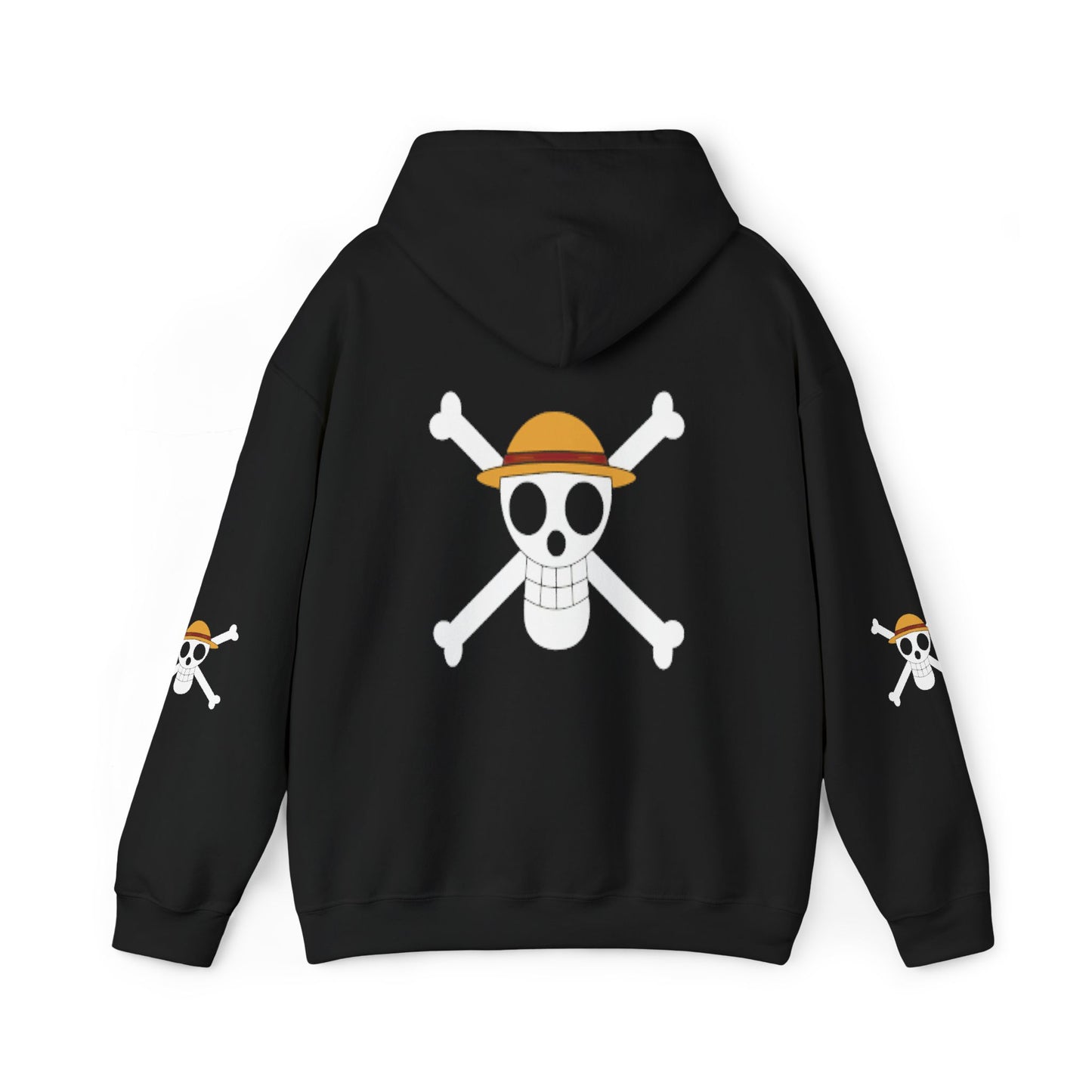Straw Hat Pirates' Jolly Roger Embroidered Hoodie Design,  Protest streetwear