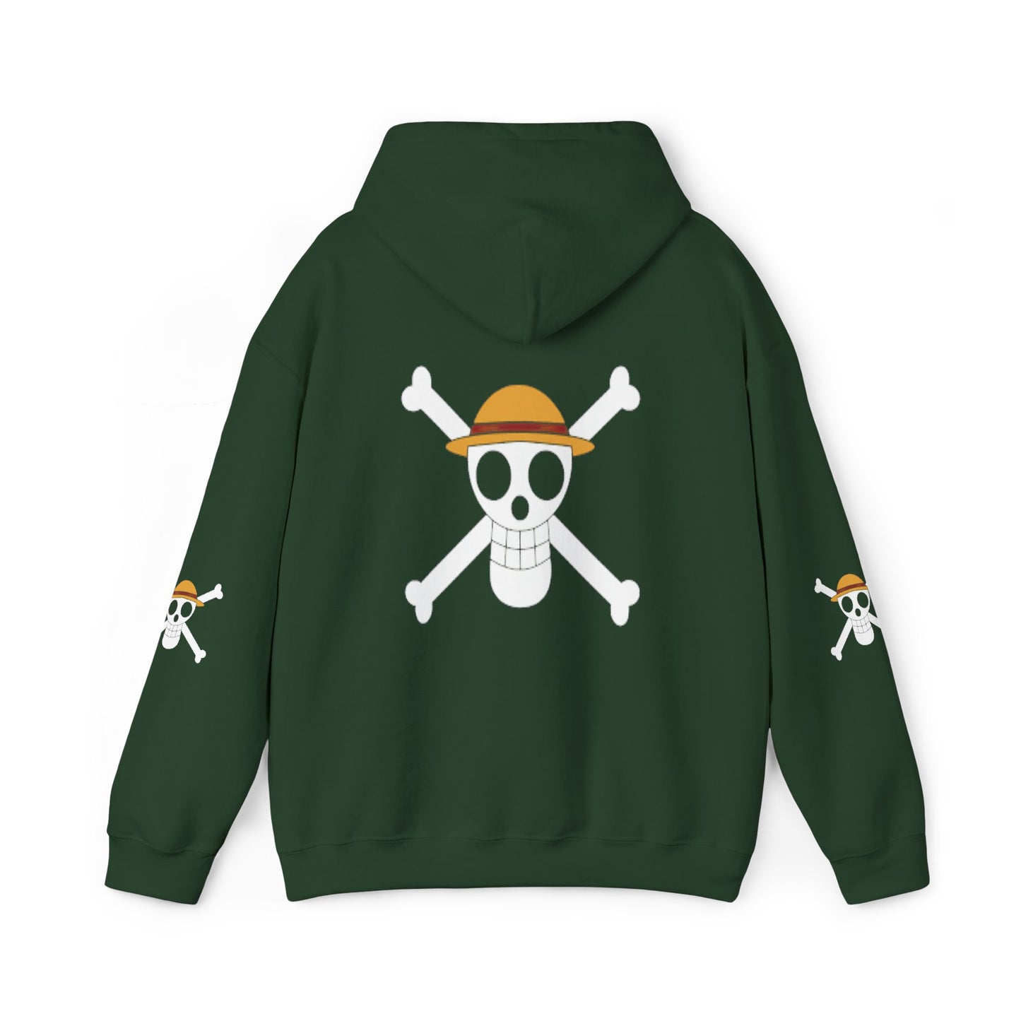 Straw Hat Pirates' Jolly Roger Embroidered Hoodie Design,  Protest streetwear