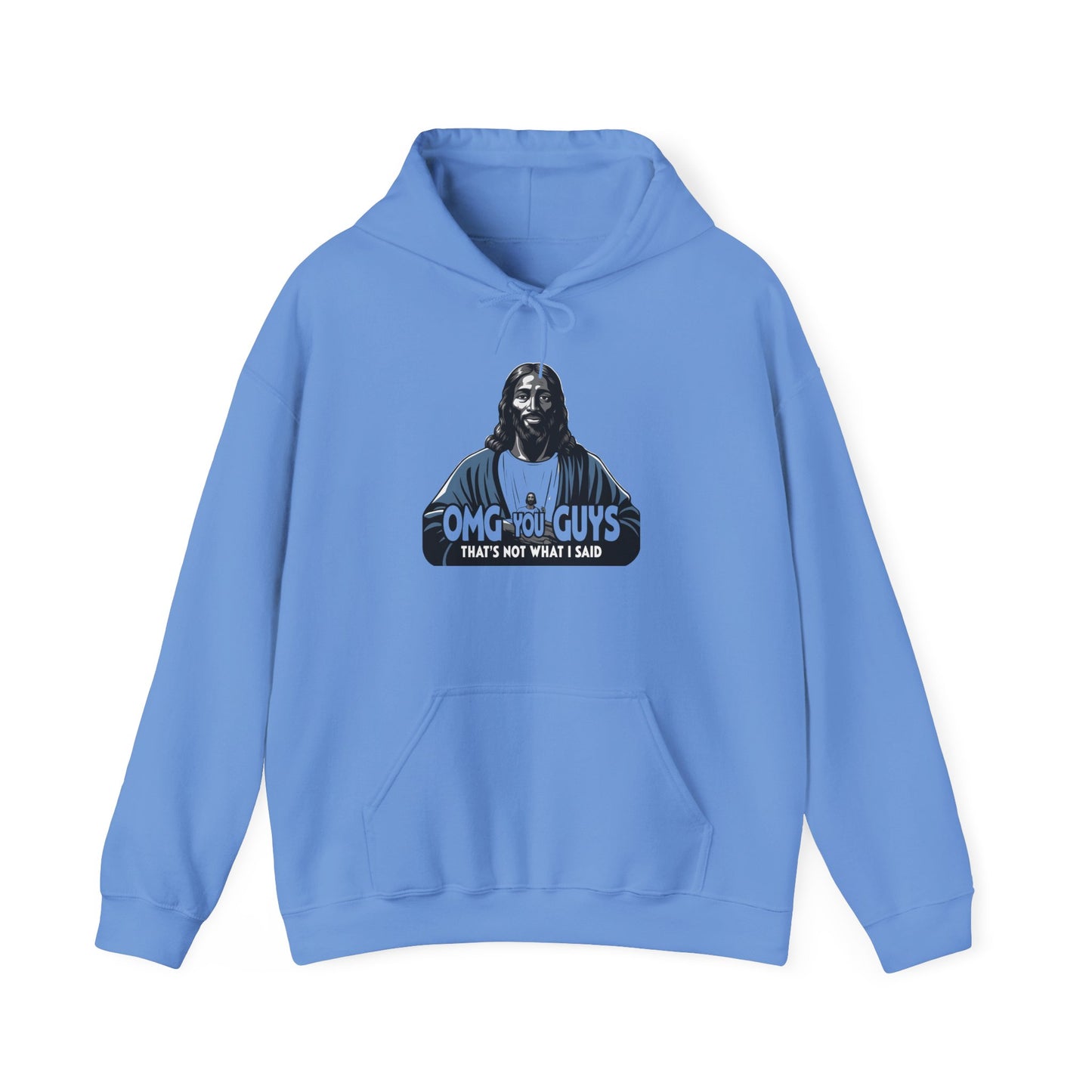 Unisex Heavy Blend™ Hooded Sweatshirt - "Thats Not What I Said Jesus" Humor