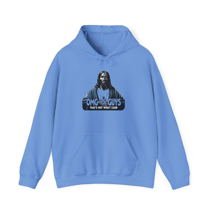 Unisex Heavy Blend™ Hooded Sweatshirt - "Thats Not What I Said Jesus" Humor