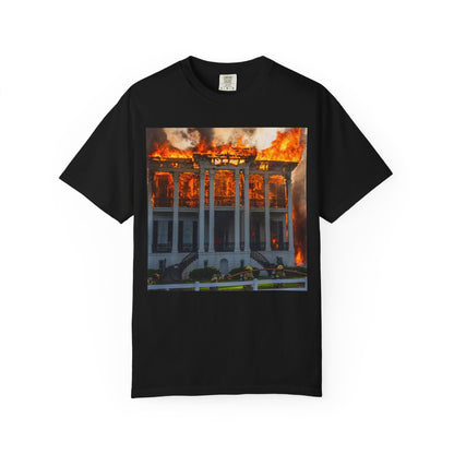 Nottoway Plantation - Juneteenth Gift - Unisex Garment-Dyed T-shirt