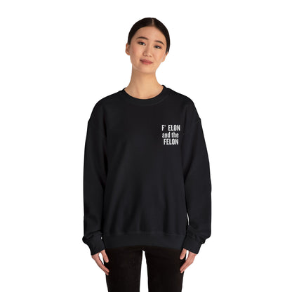 F elon and the Felon Unisex Heavy Blend™ Crewneck Sweatshirt - Comfy Streetwear for Casual Days
