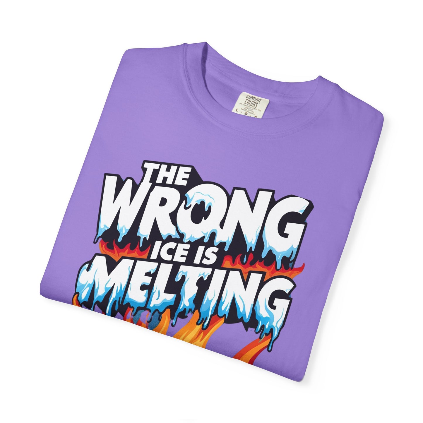 The Wrong Ice Is Melting Eco-Conscious Unisex T-Shirt - Climate Change Awareness Tee, Sustainable Fashion, Environmentalist Gift, Earth Day Apparel, Activism Top