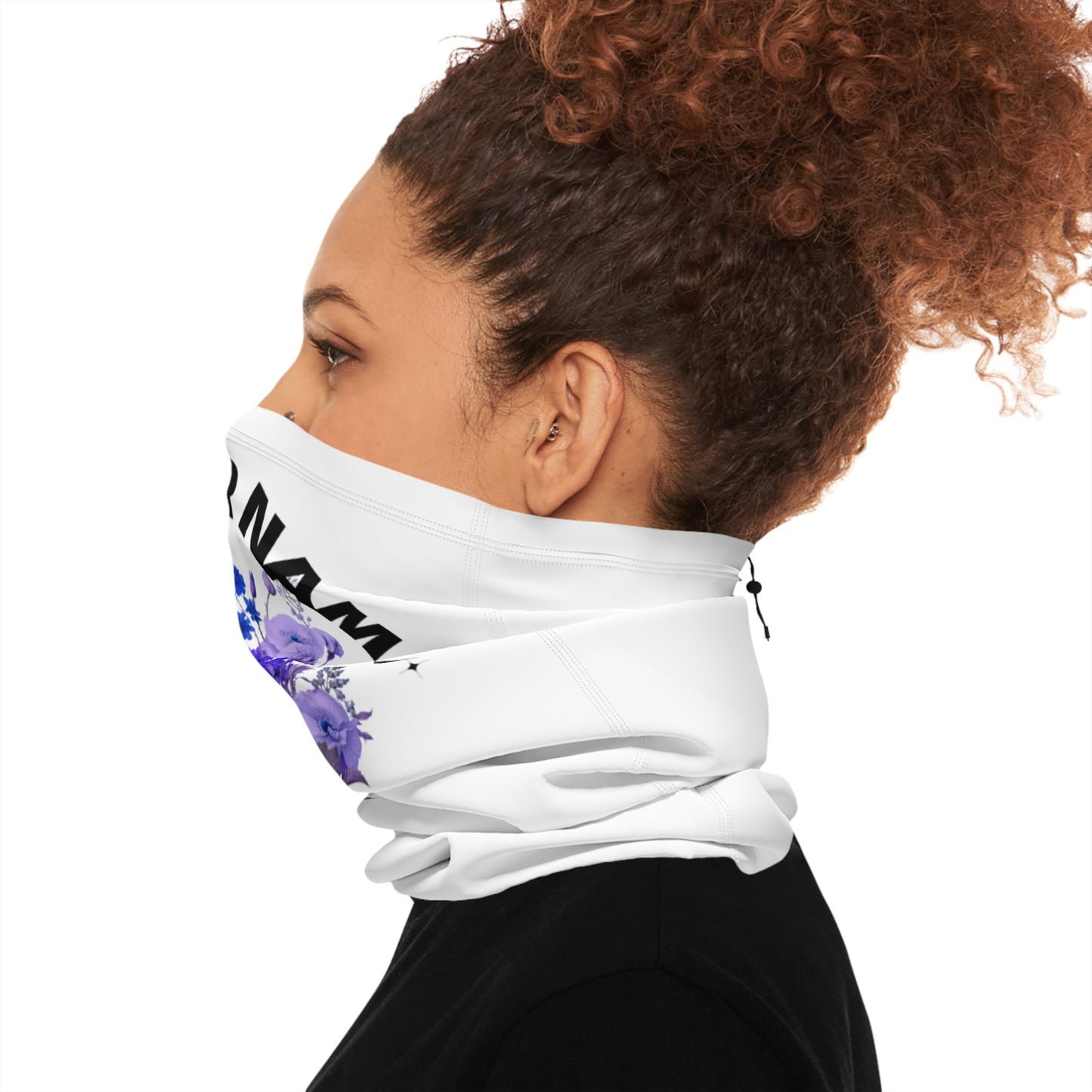 Winter Neck Gaiter With Drawstring