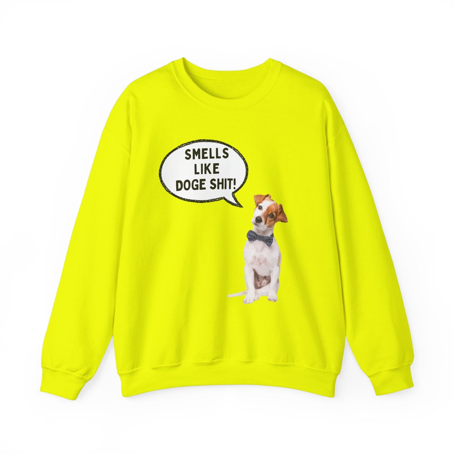 Funny Dog Lover Sweatshirt - 'Smells Like Doge Sh*t!' Crewneck
