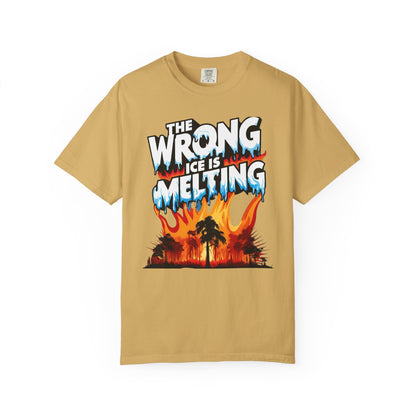 The Wrong Ice Is Melting Eco-Conscious Unisex T-Shirt - Climate Change Awareness Tee, Sustainable Fashion, Environmentalist Gift, Earth Day Apparel, Activism Top