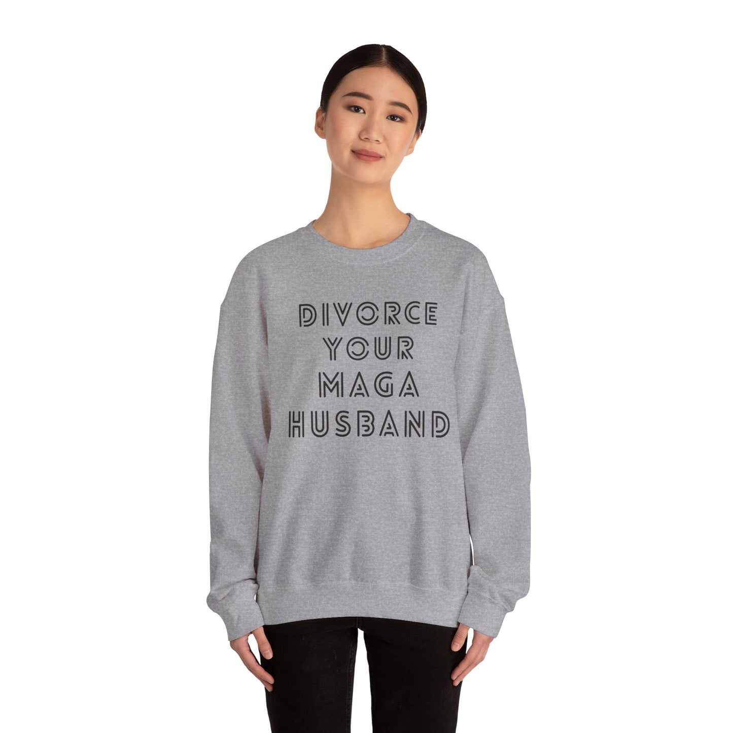 Divorce Your Mean Husband Floral Crewneck Sweatshirt