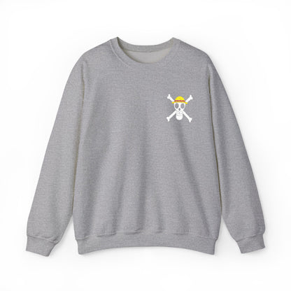 Straw Hat Pirates' Jolly Roger Embroidered Unisex Crewneck Sweatshirt