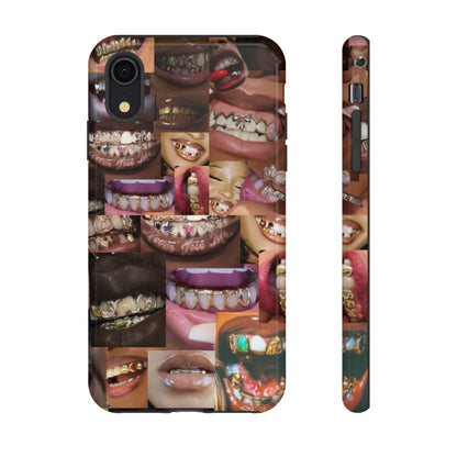 Gold Grillz Bold Phone Case, For The Culture Tough Phone Cover, Statement Accessory, Unique Tech Gift