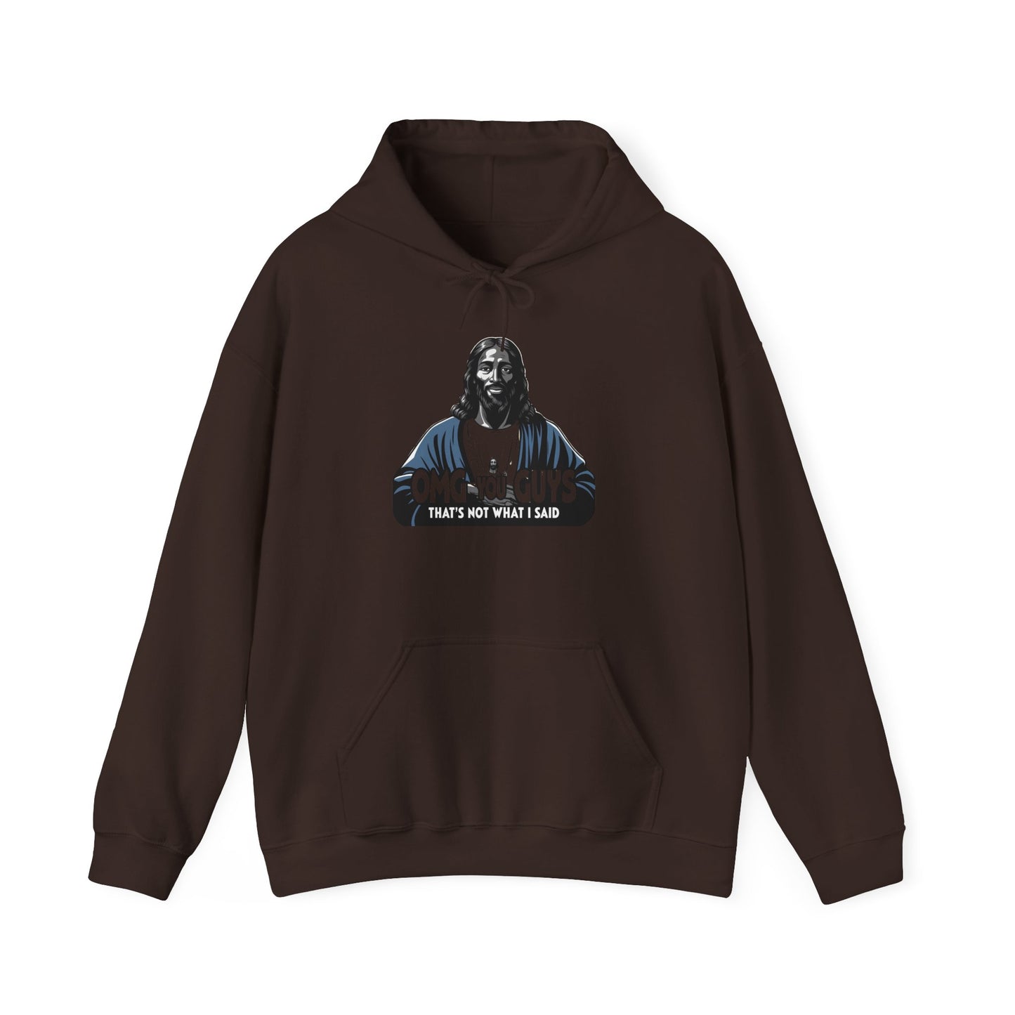 Unisex Heavy Blend™ Hooded Sweatshirt - "Thats Not What I Said Jesus" Humor