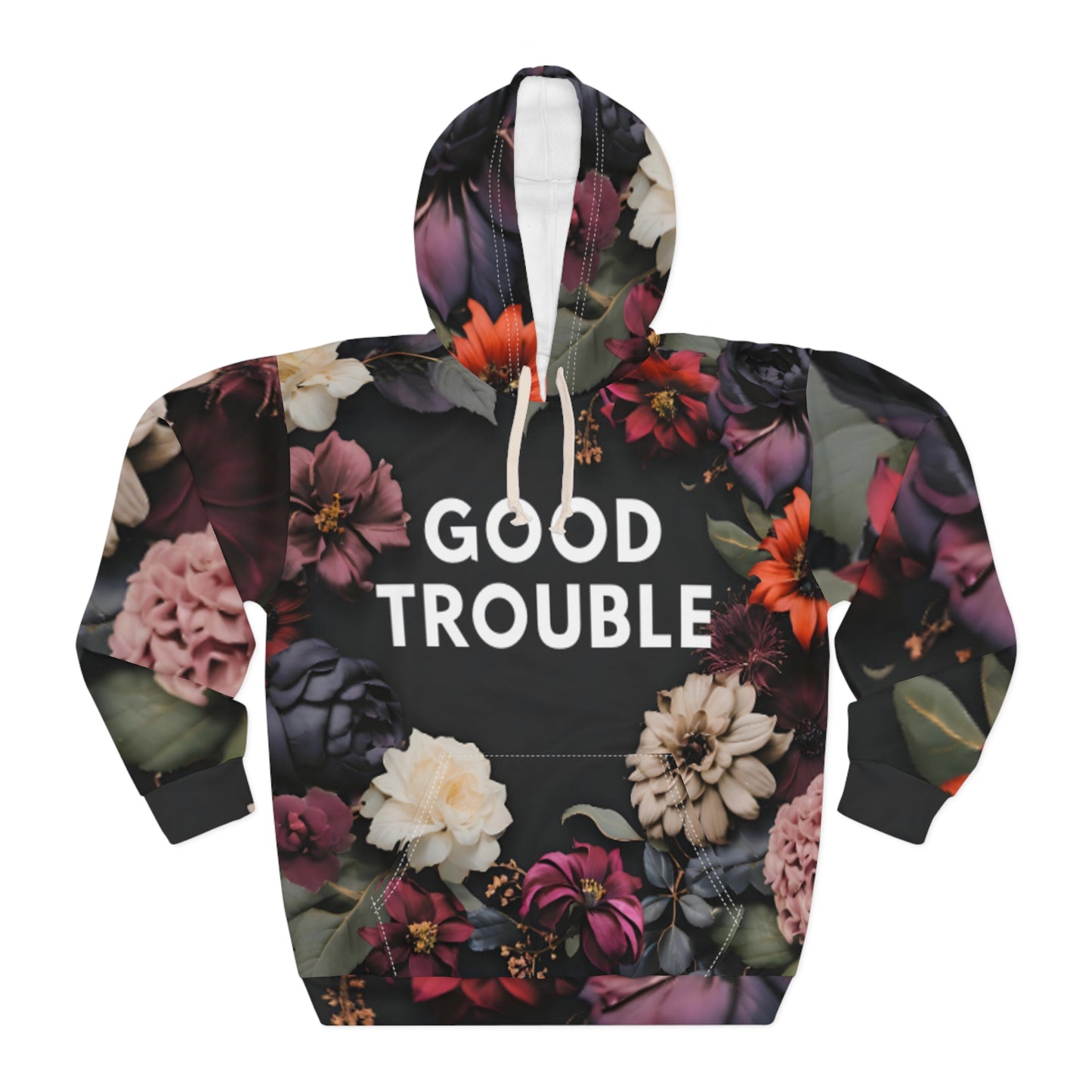 Good Trouble - Unisex Pullover Hoodie (AOP)