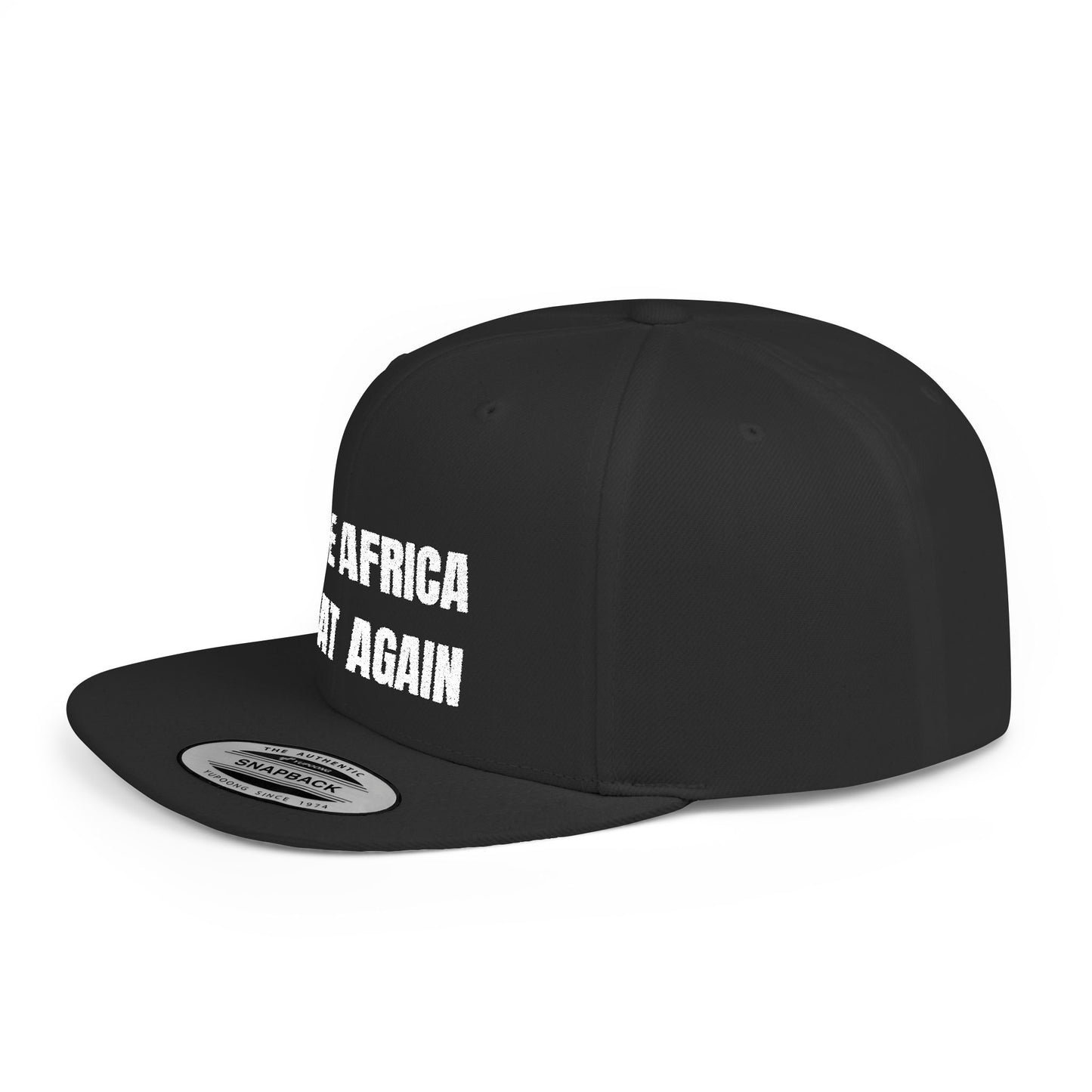Make Africa Great Again Embroidered Snapback Cap, Trendy Flat Bill Hat for Activists, Gift for African Heritage Celebrations, Urban Streetwear