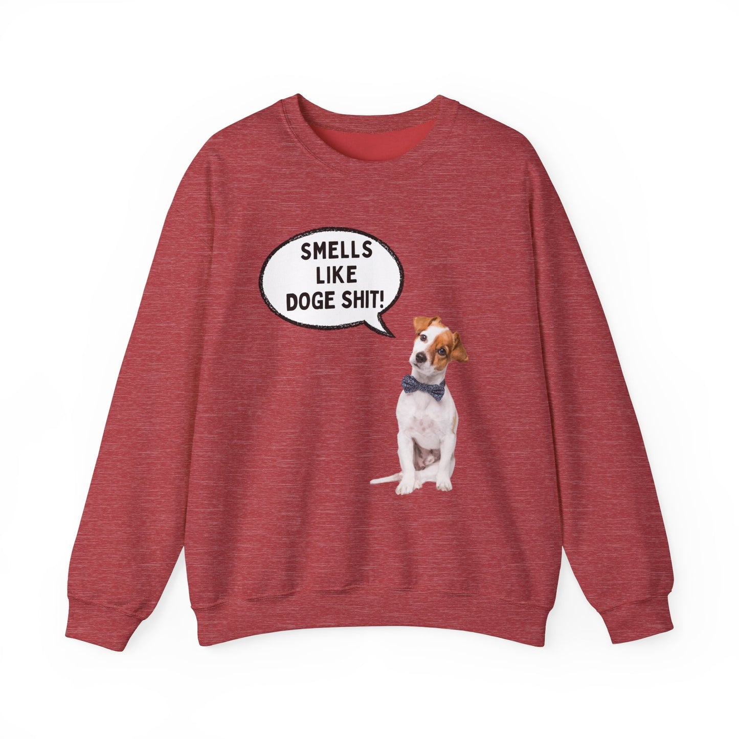 Funny Dog Lover Sweatshirt - 'Smells Like Doge Sh*t!' Crewneck
