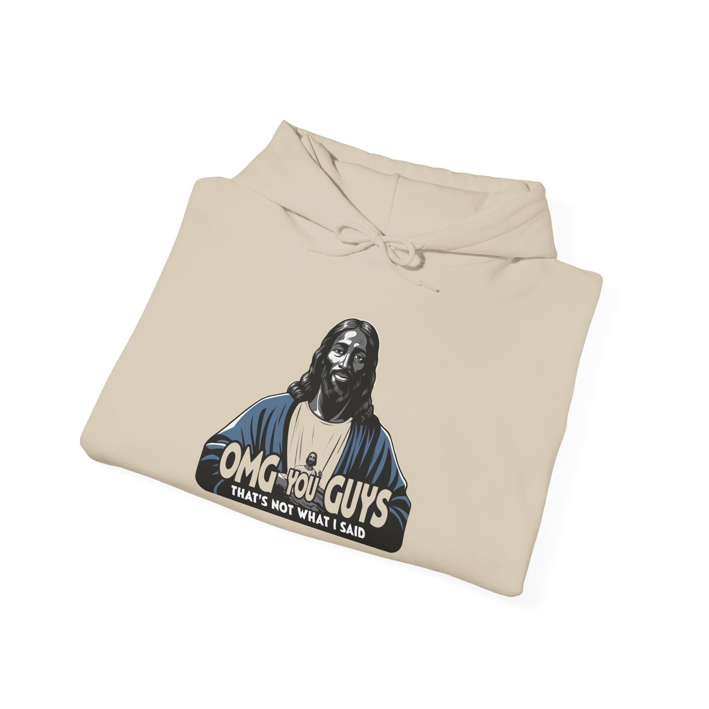 Unisex Heavy Blend™ Hooded Sweatshirt - "Thats Not What I Said Jesus" Humor