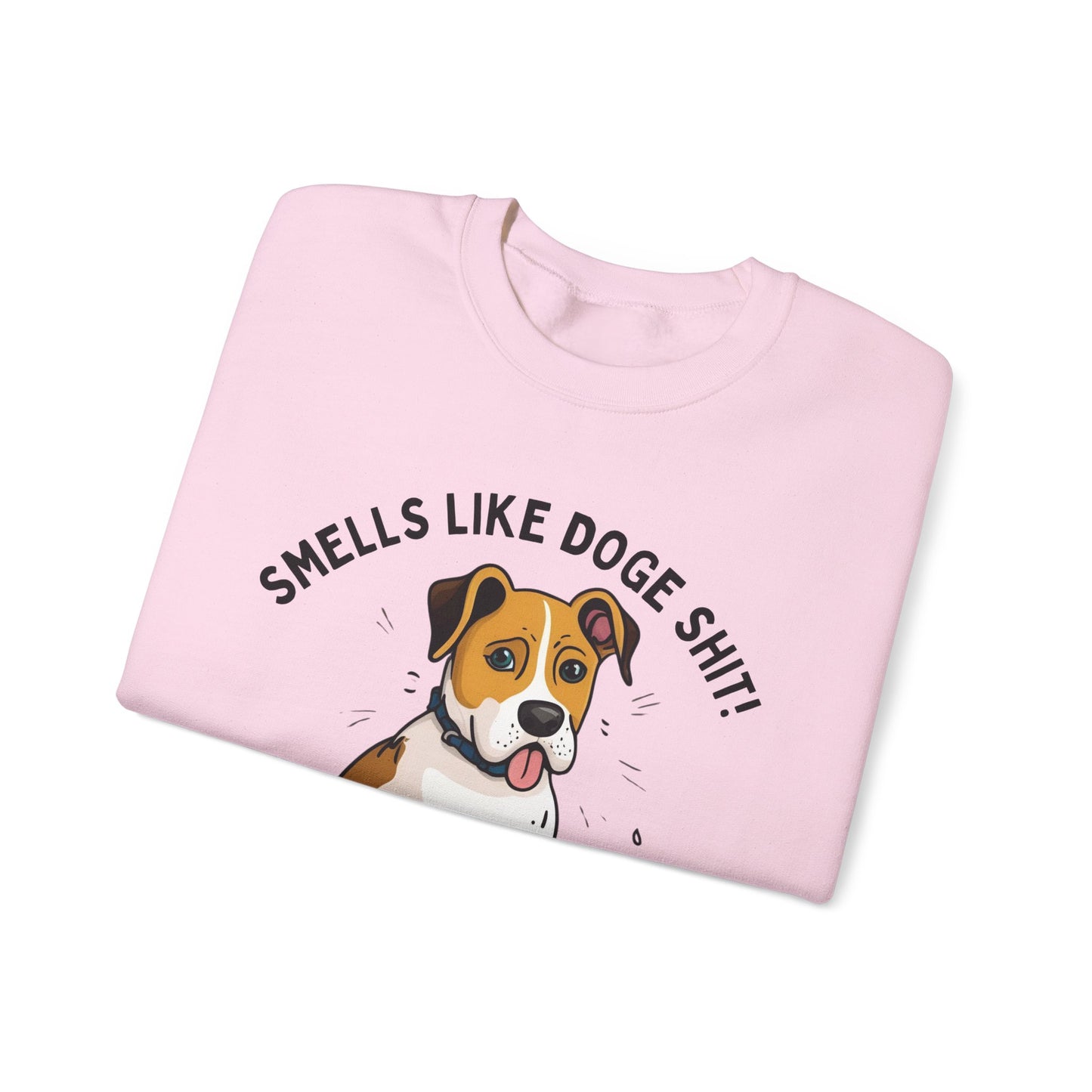 Funny Dog Lover Sweatshirt - 'Smells Like Doge Sh*t!' Crewneck