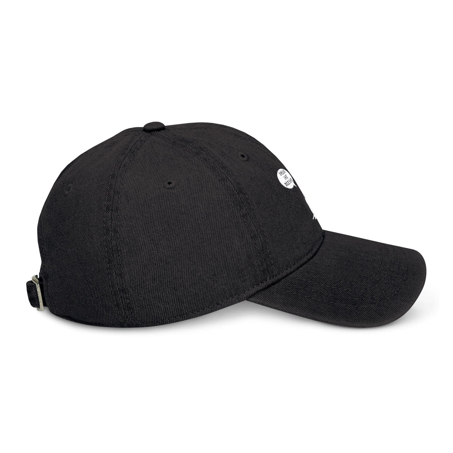 Embroidered Denim Hat - "Smells Like Doge Shit " Statement Cap for Everyday Wear