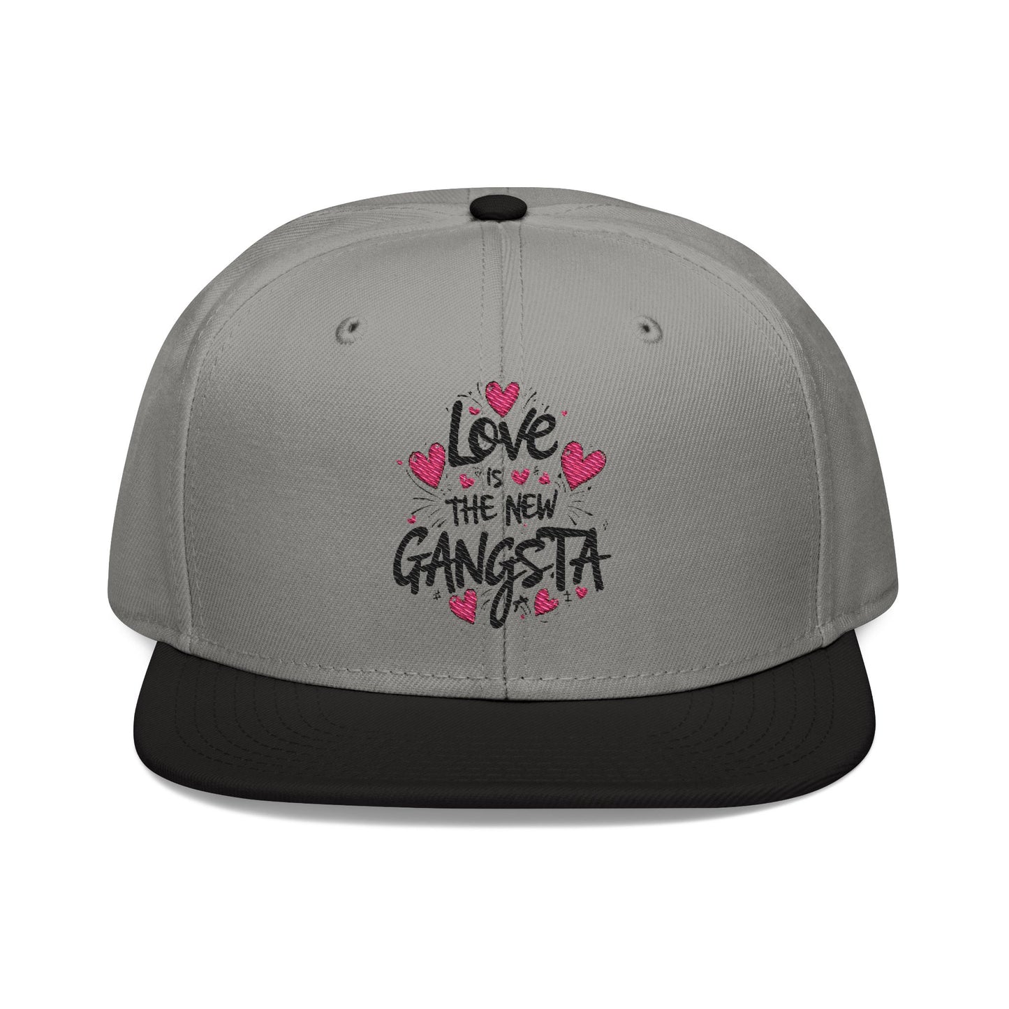 Love is The New Gangsta Snapback Hat, Streetwear, Resistance Accessories, Fashion Statement