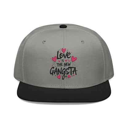 Love is The New Gangsta Snapback Hat, Streetwear, Resistance Accessories, Fashion Statement