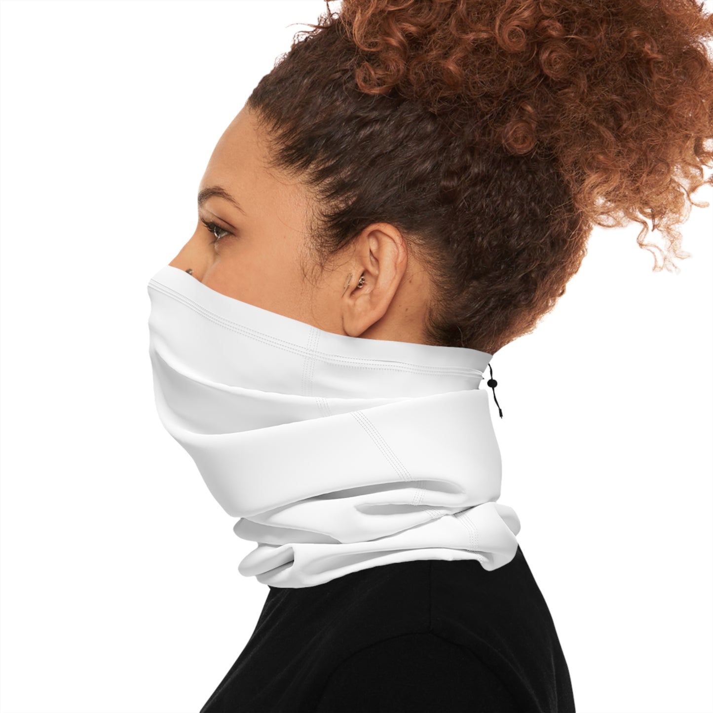 Winter Neck Gaiter With Drawstring