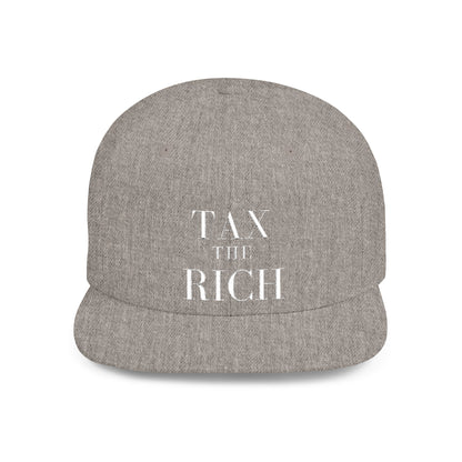 Tax The Rich Embroidered Snapback Cap