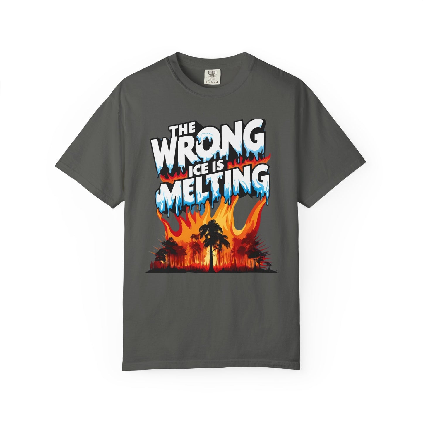 The Wrong Ice Is Melting Eco-Conscious Unisex T-Shirt - Climate Change Awareness Tee, Sustainable Fashion, Environmentalist Gift, Earth Day Apparel, Activism Top