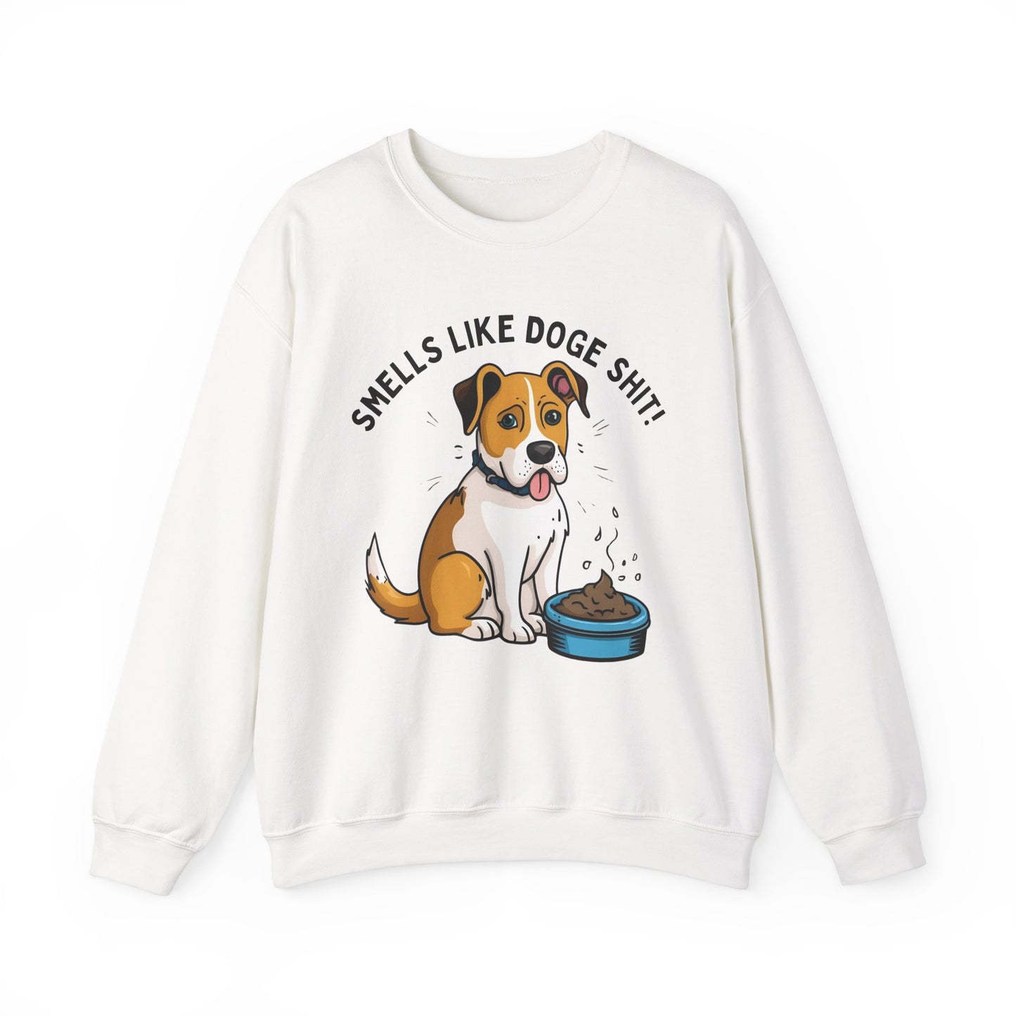 Funny Dog Lover Sweatshirt - 'Smells Like Doge Sh*t!' Crewneck