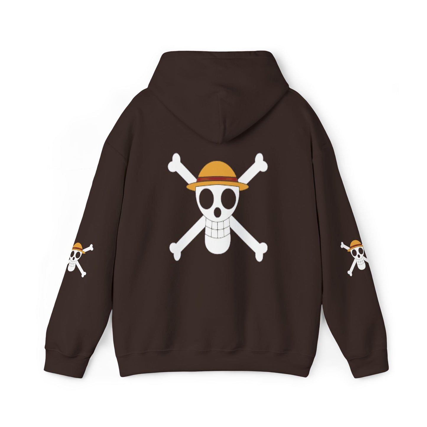 Straw Hat Pirates' Jolly Roger Embroidered Hoodie Design,  Protest streetwear