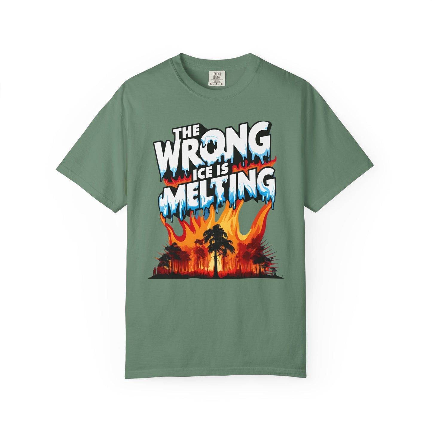 The Wrong Ice Is Melting Eco-Conscious Unisex T-Shirt - Climate Change Awareness Tee, Sustainable Fashion, Environmentalist Gift, Earth Day Apparel, Activism Top