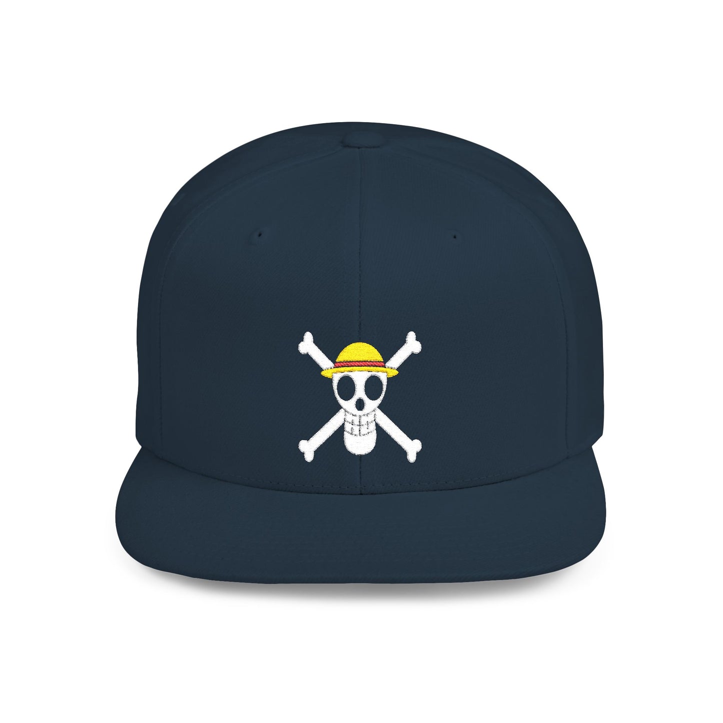 Straw Hat Pirates' Jolly Roger Embroidered Snapback Cap