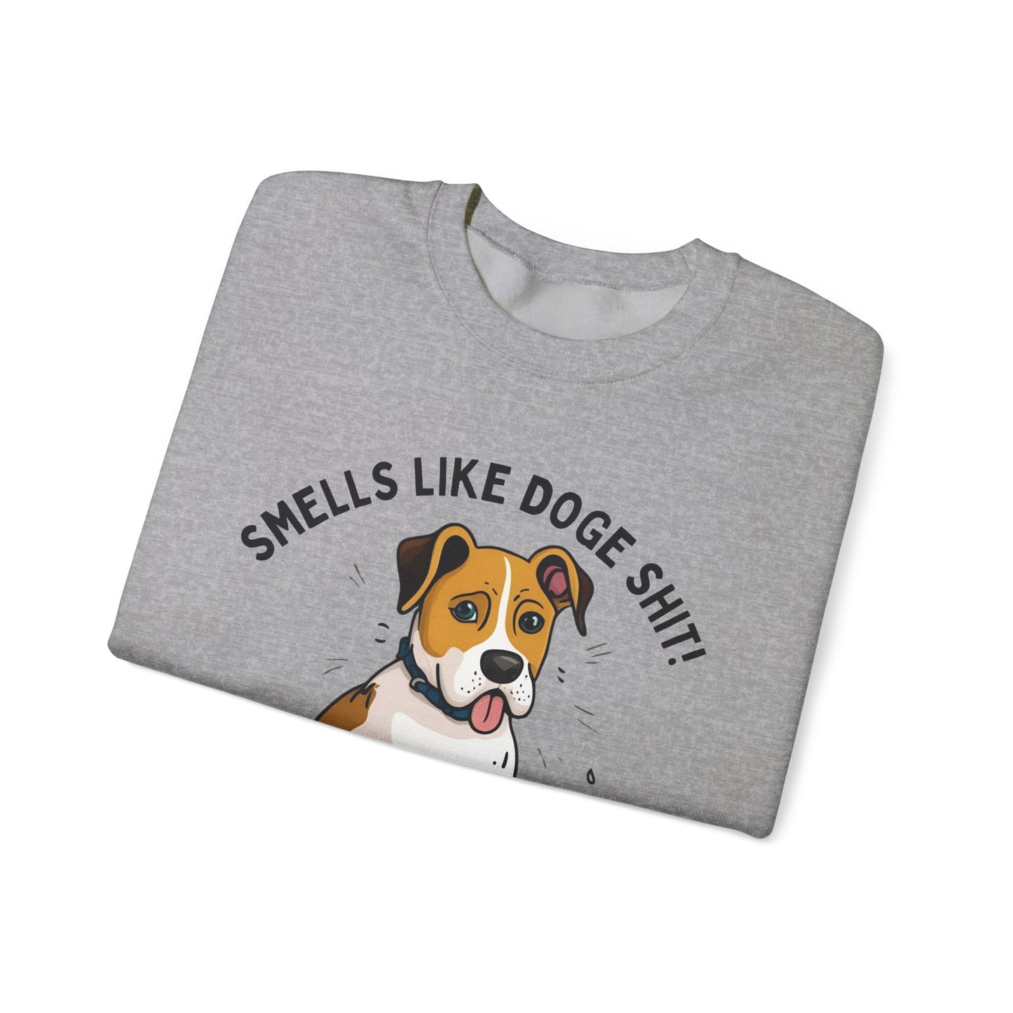 Funny Dog Lover Sweatshirt - 'Smells Like Doge Sh*t!' Crewneck