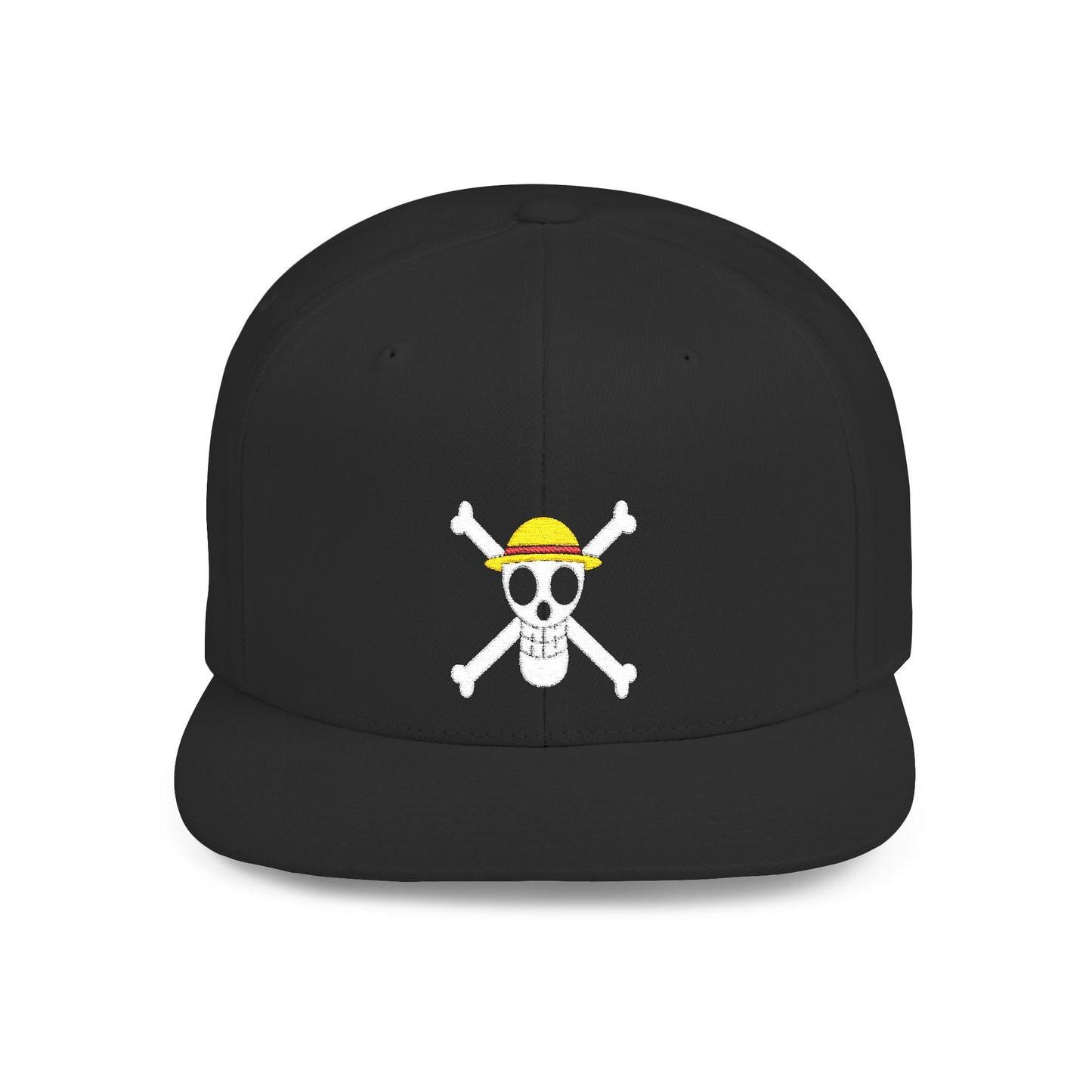 Straw Hat Pirates' Jolly Roger Embroidered Snapback Cap