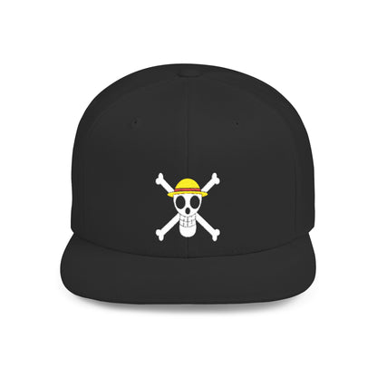 Straw Hat Pirates' Jolly Roger Embroidered Snapback Cap