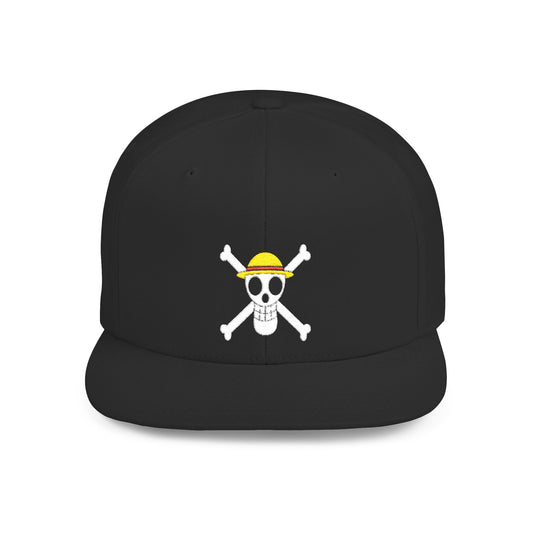 Straw Hat Pirates' Jolly Roger Embroidered Snapback Cap