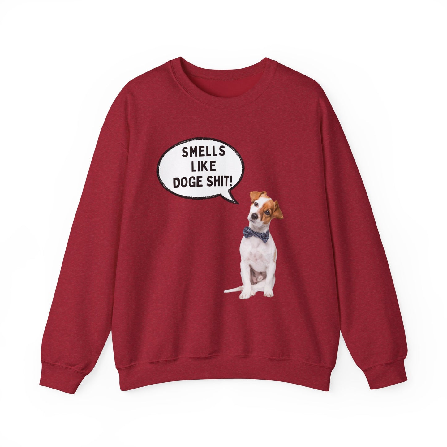 Funny Dog Lover Sweatshirt - 'Smells Like Doge Sh*t!' Crewneck