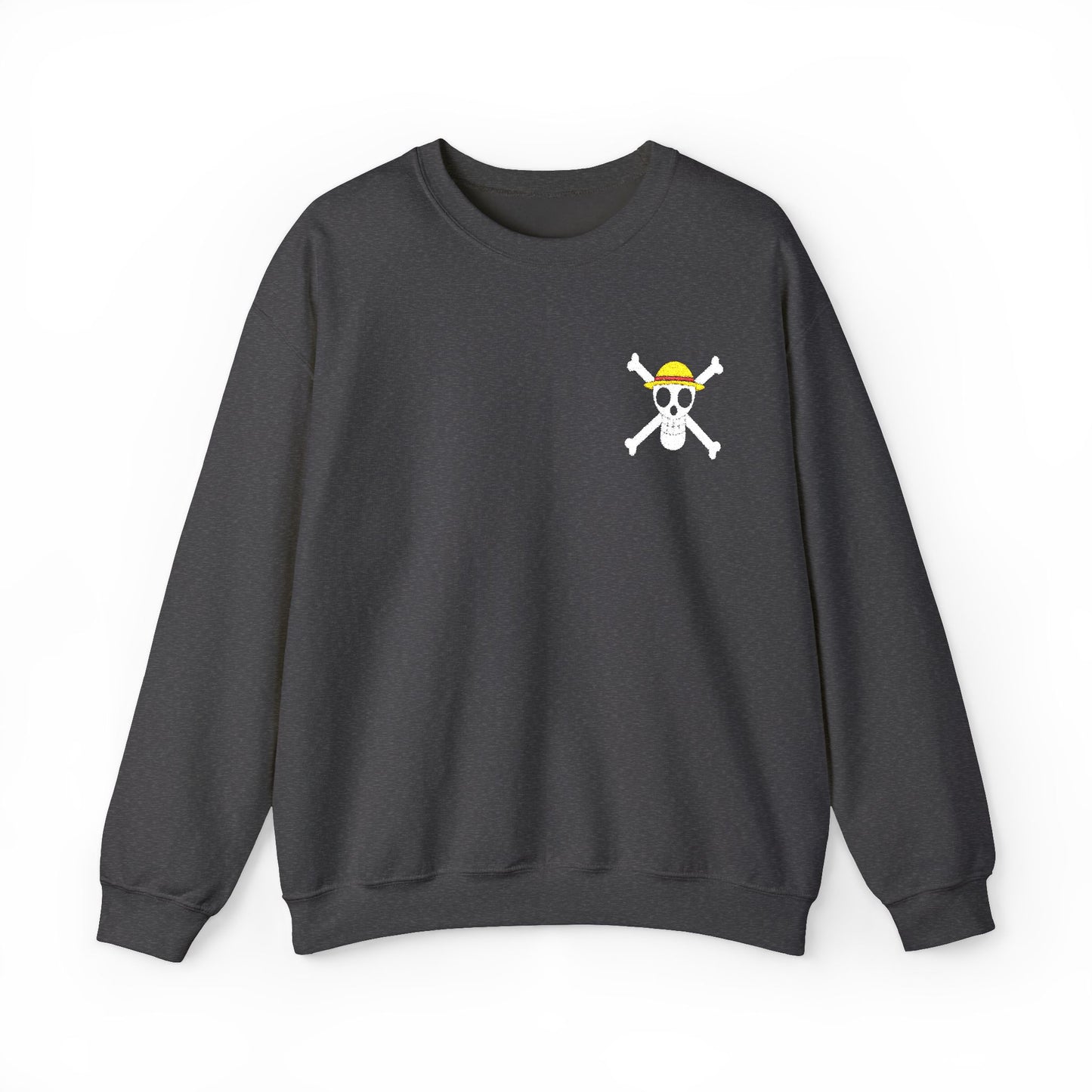 Straw Hat Pirates' Jolly Roger Embroidered Unisex Crewneck Sweatshirt
