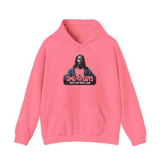 Unisex Heavy Blend™ Hooded Sweatshirt - "Thats Not What I Said Jesus" Humor